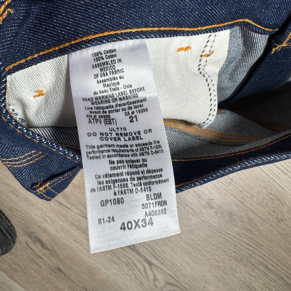 Aramark Steelguard Mens Flame Resistant Jeans 40x34  NFPA 2112/ASTM F1506 Cat 2 - Picture 6 of 12